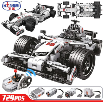 Hipac ERBO 729pcs City F1 Racing Car Remote Control Technic RC Car Electric truck Building Blocks bricks Toys For Children gifts