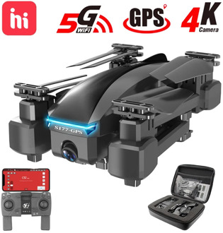HIPAC S177 GPS Drone with Camera 4K 5G WIFI HD Wide Angle Dual Camera FPV 20min RC Dron Remote Control Drones 600m Quadcopter