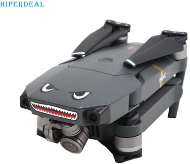 Hiperdeal 2 Stuks Shark Decoratie Waterdichte Sticker Drone Skin Sticker Voor Dji Mavic 2 Pro Rc Drone 3O