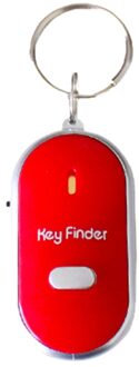 Hiperdeal Anti-Verloren Alarm Led Light Zaklamp Remote Sound Control Lost Key Finder Locator Sleutelhanger Anti-Verloren Alarm voor De Ederly rood