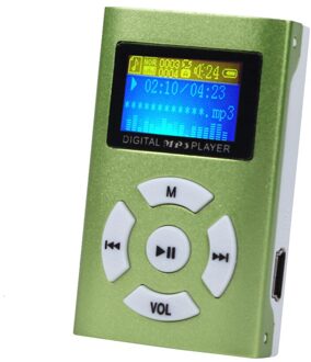 Hiperdeal Usb Mini MP3 Speler Lcd-scherm Ondersteuning 32Gb Micro Sd Tf Card Jy4 GN