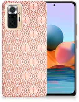 Hippe Hoesjes Xiaomi Redmi Note 10 Pro Telefoon Hoesje Pattern Orange