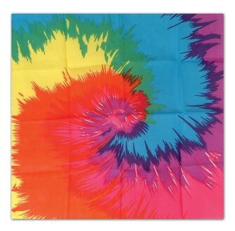 Hippie bandana Tie Dye - Verkleedhoofddeksels Multikleur