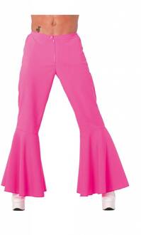 Hippie broek bi-stretch roze man Maat 50