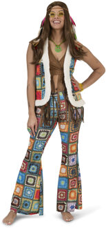 Hippie Broek Boho Vierkant Dames Multikleur - Print