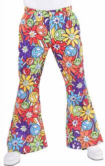 Hippie broek man smile Multikleur - Print