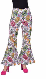 Hippie Broek Mexican Skull dames
