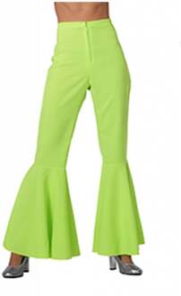 Hippie broek vrouw neon groen Jess