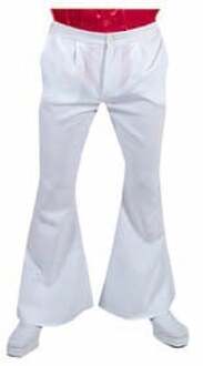 Hippie broek wit man Wit - Transparant