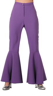 Hippie dames broek bi-Stretch paars Maat 36