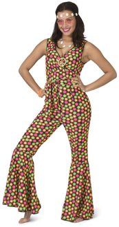 Hippie Jumpsuit Gebloemd Dames Multikleur - Print