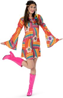 Hippie Jurk Sjanel Shana Dames Multikleur - Print