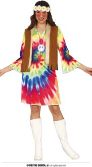 Hippie Jurk Skylar Groove Vrouw Multikleur - Print
