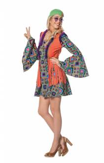 Hippie Jurk vrouw Misty Multikleur - Print