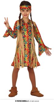 Hippie Jurkje Flower Power Peace Kind Multikleur - Print