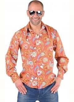 Hippie Kostuum | Jaren 60 Paisley Hemd Man | XL | Carnaval kostuum | Verkleedkleding