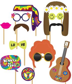 Hippie photobooth set - Decoratie > Feest spelletjes