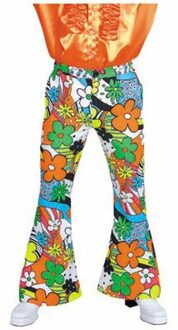 Hippiebroek man Woodstock Elite Multikleur - Print