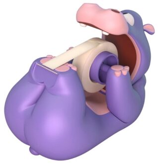 Hippo Tape Dispenser Desktop Lijm Cutter Stand Houder Kantoor Schoolbenodigdheden Briefpapier