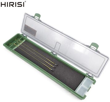 Hirisi Karper Visgerei Doos Stijve Hair Rig Board Met Pins Karpervissen Rig Doos Portemonnee Rig Opbergdoos