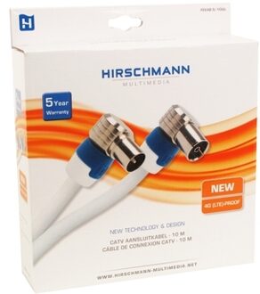 Hirschmann 4G 10M IEC M/FKABELKEUR coaxkabel