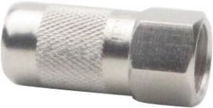 Hirschmann F-Connector 7.0 mm Male Metaal Zilver