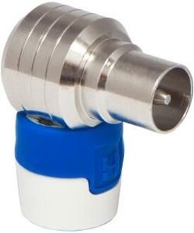 Hirschmann Male IEC connector, angled 4G/LTE proof