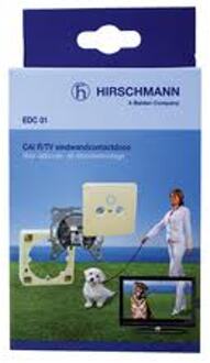 Hirschmann radio/tv eindwandcontactdoos voor opbouw en inbouw OP=OP...