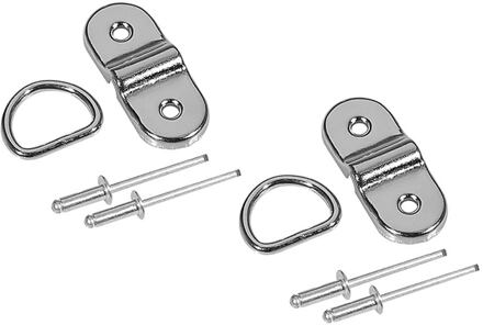 Hiscox HISC-RING2 set van 2 D-ringen met bevestigingsmateriaal