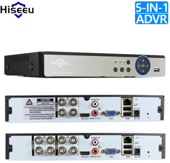Hiseeu 4CH 8CH 1080P 5 in 1 DVR video recorder for AHD camera analog camera IP camera P2P NVR cctv system DVR H.264 VGA HDMI