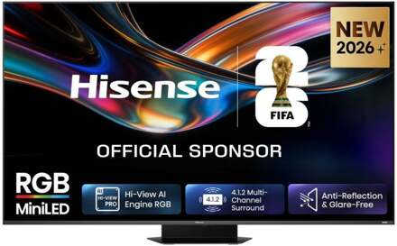 Hisense 85UR9S (2026) - 85 inch - MiniLED TV Grijs