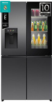 Hisense RQ600P7SKE Amerikaanse koelkast Zwart