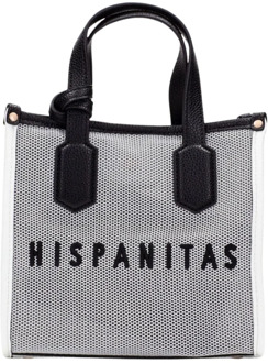 Hispanitas Zwarte Mesh Shopper Tas Hispanitas , Gray , Dames - ONE Size