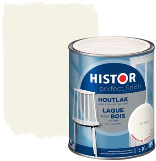 Histor Houtlak Perfect Finish - Hoogglans - Wit Ral 9001 - 0,75l