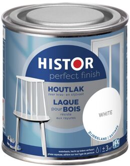 Histor Houtlak Perfect Finish - Zijdeglans - Wit - 250ml