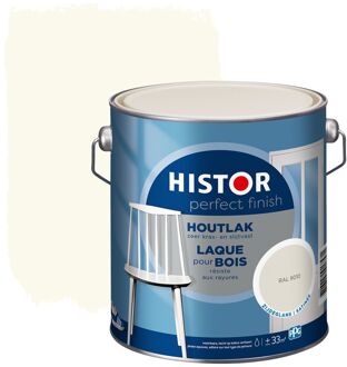 Histor Houtlak Perfect Finish - Zijdeglans - Wit Ral 9010 - 2,5l