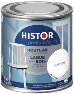 Histor Houtlak Perfect Finish - Zijdeglans - Wit Ral 9016 - 250ml