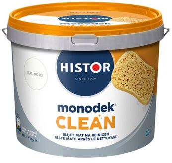 Histor Monodek Clean Muurverf - 10 liter RAL 9010