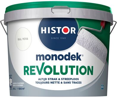 Histor Monodek Muurverf - Mat - Ral 9016 - 10l