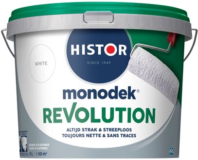 Histor Monodek Muurverf - Mat - White - 5l