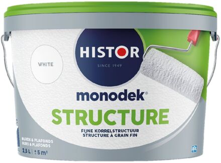 Histor Monodek Structure Muurverf - Mat - White - 5l