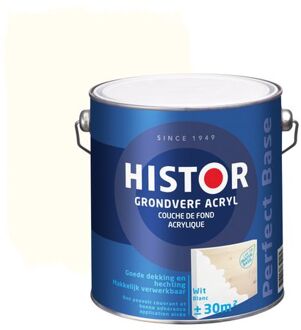Histor Perfect Base Grondverf Acryl 2,5 liter - Wit