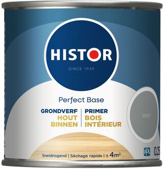 Histor Perfect Base Grondverf Hout Binnen Grijs 250ml