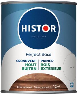 Histor Perfect Base Grondverf Hout Buiten Wit 750ml