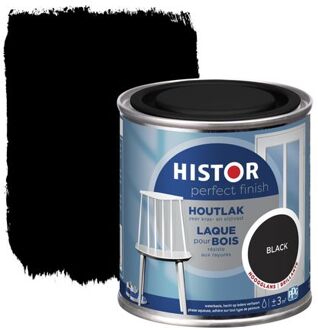 Histor Perfect Finish Houtlak Hoogglans Zwart 0,25l