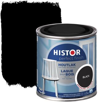 Histor Perfect Finish Houtlak Hoogglans Zwart 0,25l