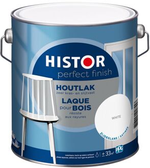 Histor Perfect Finish Houtlak Zijdeglans Wit 2,5l