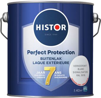 Histor Perfect Protection Buitenlak Hoogglans Verkeerswit Ral 9016 2,5 Ltr