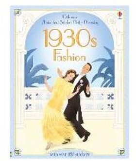 Historical Sticker Dolly Dressing 1930s Fashion