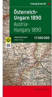 Historische Kaart Oostenrijk Hongarije monarchiekaart 1890 | Freytag & Berndt